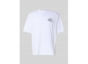 8719849868239 - Regular Fit T-Shirt mit Logo-Stitching Modell Micro