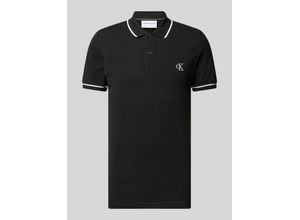 8719852955889 - Poloshirt mit Label-Stitching