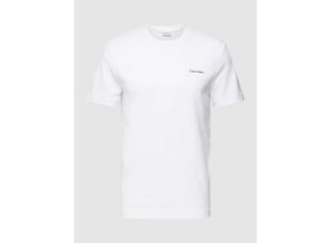 8719856204723 - - T-Shirt aus Baumwollmix in Weiß mit Logo - WHITE