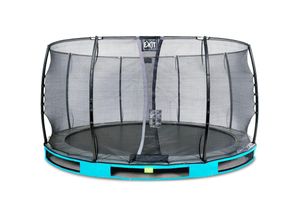 8719874704977 - Exit Toys - exit Elegant Inground-Trampolin ø427cm mit Economy Sicherheitsnetz - blau - Blau