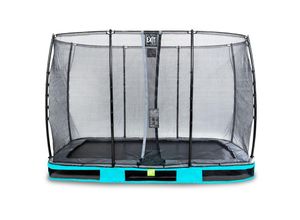 8719874704984 - Exit Toys - exit Elegant Inground-Trampolin 214x366cm mit Economy Sicherheitsnetz - blau - Blau