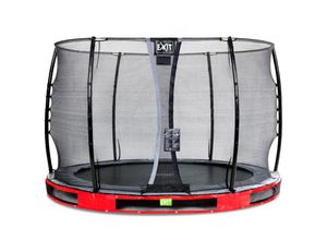 8719874705011 - Exit Toys - exit Elegant Inground-Trampolin ø305cm mit Economy Sicherheitsnetz - rot - Rot