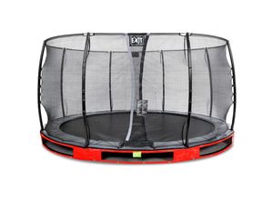 8719874705035 - Exit Toys - exit Elegant Inground-Trampolin ø427cm mit Economy Sicherheitsnetz - rot - Rot