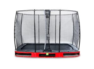 8719874705042 - Exit Toys - exit Elegant Inground-Trampolin 214x366cm mit Economy Sicherheitsnetz - rot - Rot