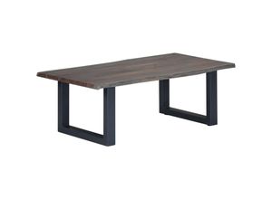 8719883550114 - Couchtisch Lebendige Kanten Grau 115x60x40cm Massivholz Akazie vidaXL - Grau