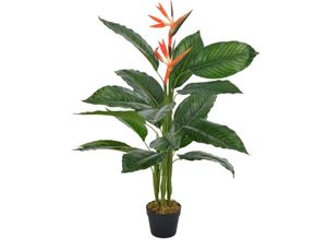 8719883553573 - Bonnevie - Künstliche Pflanze Strelitzia mit Topf Rot 100 cm vidaXL238231