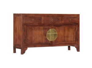 8719883570860 - Vidaxl - Sideboard 140x40x80 cm Massivholz Akazie Braun