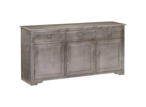 8719883571324 - Vidaxl - Sideboard Grau 160x40x80 cm Massivholz Mango