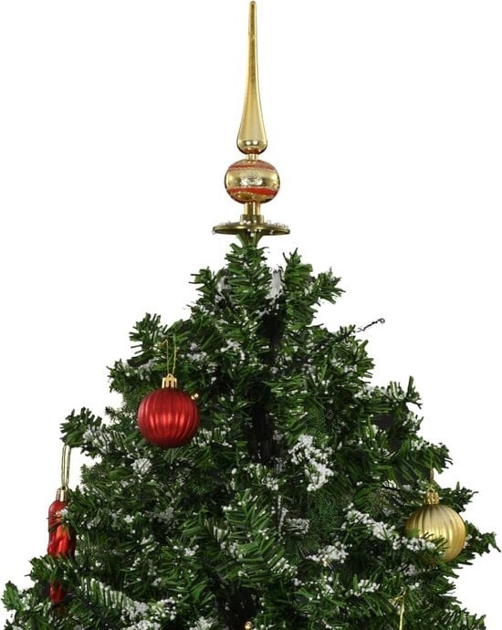 8719883661971 - vidaXL - Weihnachtsbaum - verschneit - mit - Schirmbasis - 190 - cm - grün