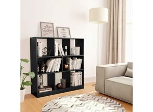 8719883673332 - Bonnevie - BücherregalStandregal Schwarz 975x295x100 cm Holzwerkstoff vidaXL