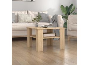 8719883673714 - Bonnevie - Couchtische Kaffeetisch Sonoma-Eiche 60x60x42 cm Holzwerkstoff vidaXL