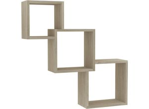 8719883674346 - Bonnevie - Cube Wandregale Sonoma-Eiche 68x15x68 cm Holzwerkstoff vidaXL915153