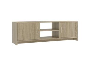 8719883674438 - Vidaxl - TV-Schrank Sonoma-Eiche 120x30x375 cm Holzwerkstoff Braun