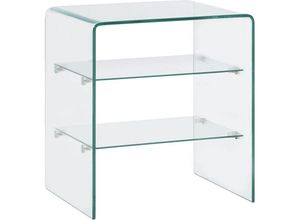 8719883691466 - Vidaxl - Couchtisch 50x40x56 cm Hartglas Transparent