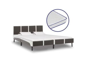 8719883707730 - Vidaxl - Bett mit Memory-Schaum-Matratze Kunstleder 180x200cm