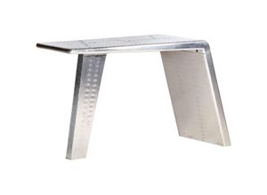 8719883711799 - Vidaxl - Schreibtisch Flugzeugflügel-Optik Silbern 112x50x76 cm Metall Silber