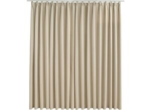 8719883720241 - Bonnevie - Verdunkelungsvorhang mit Haken Beige 290 x 245 cm vidaXL106377