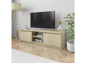 8719883739670 - vidaXL - TV-Schrank - 120x30x355 - cm - handgefertigt - Holz - Sonoma - eichenfarbig