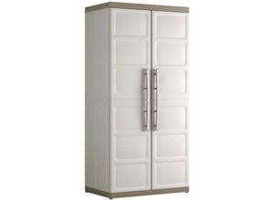 8719883751832 - - Lagerschrank mit Regalböden Excellence xl Beige und Taupe 182cm Beige