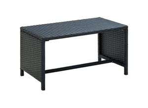 8719883754789 - Bonnevie - Couchtisch Schwarz 70×40×38 cm Poly Rattan vidaXL728869