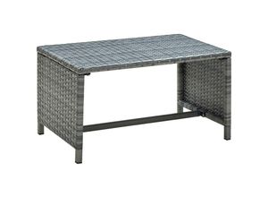 8719883754802 - Bonnevie - Couchtisch Anthrazit 70×40×38 cm Poly Rattan vidaXL362835