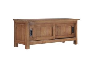 8719883765525 - Bonnevie - TV-SchrankTV-Möbel 90×30×35 cm Massivholz Teak vidaXL