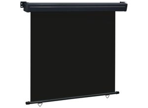 8719883766737 - Balkon-Seitenmarkise 170 × 250 cm Schwarz vidaXL - Schwarz