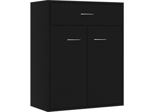 8719883786520 - Sideboard Schwarz 60x30x75 cm Holzwerkstoff vidaXL - Schwarz 8719883786520 - Sideboard Schwarz 60x30x75 cm Holzwerkstoff vidaXL - Schwarz