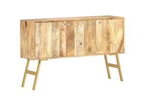 8719883792217 - Bonnevie - Sideboard 118x30x75 cm Massivholz Mango vidaXL64667