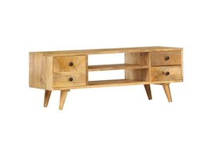 8719883811581 - Vidaxl - TV-Schrank 110 x 35 x 40 cm Massivholz Mango 8719883811581 - Vidaxl - TV-Schrank 110 x 35 x 40 cm Massivholz Mango
