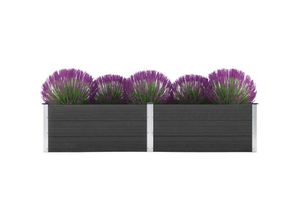 8719883813530 - Bonnevie - Garten-HochbeetBlumenkasten 250 x 100 x 54 cm wpc Grau vidaXL