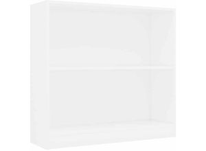 8719883815046 - Bücherregal Weiß 80x24x75 cm Holzwerkstoff vidaXL