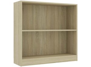 8719883815077 - Vidaxl - Bücherregal Sonoma-Eiche 80x24x75 cm Holzwerkstoff