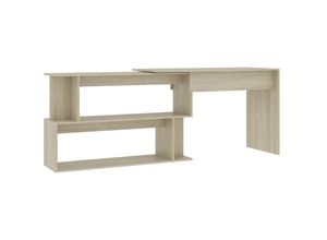 8719883816876 - Bonnevie - Eckschreibtisch Sonoma-Eiche 200x50x76 cm Holzwerkstoff vidaXL681026