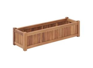 8719883827360 - Bonnevie - HochbeetBlumenkasten 100x30x25 cm Massivholz Teak vidaXL