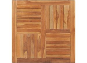 8719883827599 - Bonnevie - TischplatteSchreibtischplatte Massivholz Teak Quadratisch 90×90×25 cm vidaXL