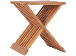 8719883827605 - Bonnevie - Klappbarer Hocker 40×32×45 cm Massivholz Teak vidaXL949875