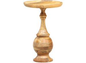 8719883866185 - Runder Beistelltisch，Kaffeetisch 43 x 43 x 66 cm Massivholz Mango vidaXL