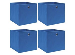 8719883891064 - Vidaxl - Aufbewahrungsboxen 4 Stk Blau 32x32x32 cm Stoff 428123