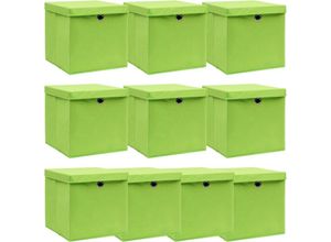 8719883891415 - Vidaxl - Aufbewahrungsboxen mit Deckeln 10 Stk Grün 32x32x32 cm Stoff 379242 8719883891415 - Vidaxl - Aufbewahrungsboxen mit Deckeln 10 Stk Grün 32x32x32 cm Stoff 379242