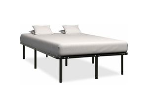 8719883989570 - Bonnevie - BettgestellSchlafzimmerbett Schwarz Metall 180×200 cm vidaXL