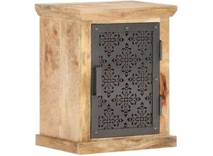 8719883998343 - Vidaxl - Nachttisch mit Tür 40x30x50 cm Mango Massivholz