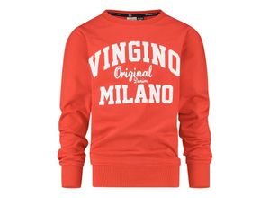 8719901752650 - Vingino - Sweatshirt BASIC LOGO in flame red Gr128