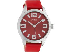 8719929016987 - Quarzuhr OOZOO C10237 Armbanduhren rot Damen Quarzuhren Armbanduhr Damenuhr