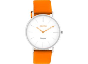 8719929030198 - Quarzuhr OOZOO C20278 Armbanduhren orange Damen Armbanduhr Damenuhr