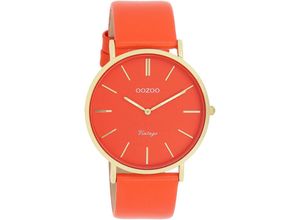 8719929033212 - Quarzuhr OOZOO C20321 Armbanduhren orange Damen Quarzuhren Armbanduhr Damenuhr