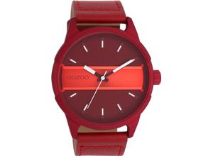 8719929034745 - Quarzuhr OOZOO C11231 Armbanduhren rot (dunkelrot) Herren Armbanduhr Herrenuhr