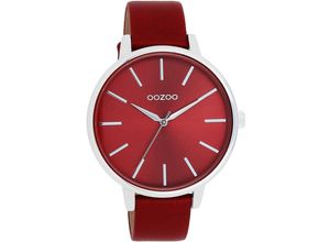 8719929035421 - Quarzuhr OOZOO C11299 Armbanduhren rot (dunkelrot) Damen Quarzuhren Armbanduhr Damenuhr