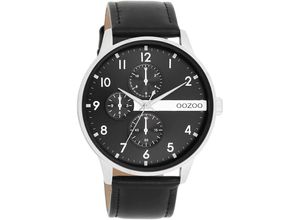 8719929036497 - Quarzuhr OOZOO Armbanduhren schwarz (schwarz schwarz) Herren Uhren Armbanduhr Herrenuhr Mineralglas analog