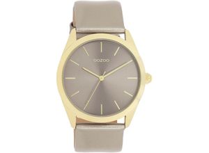 8719929036732 - Quarzuhr OOZOO Armbanduhren grau (taupe) Herren Uhren Armbanduhr für Damen & Herren unisex analog